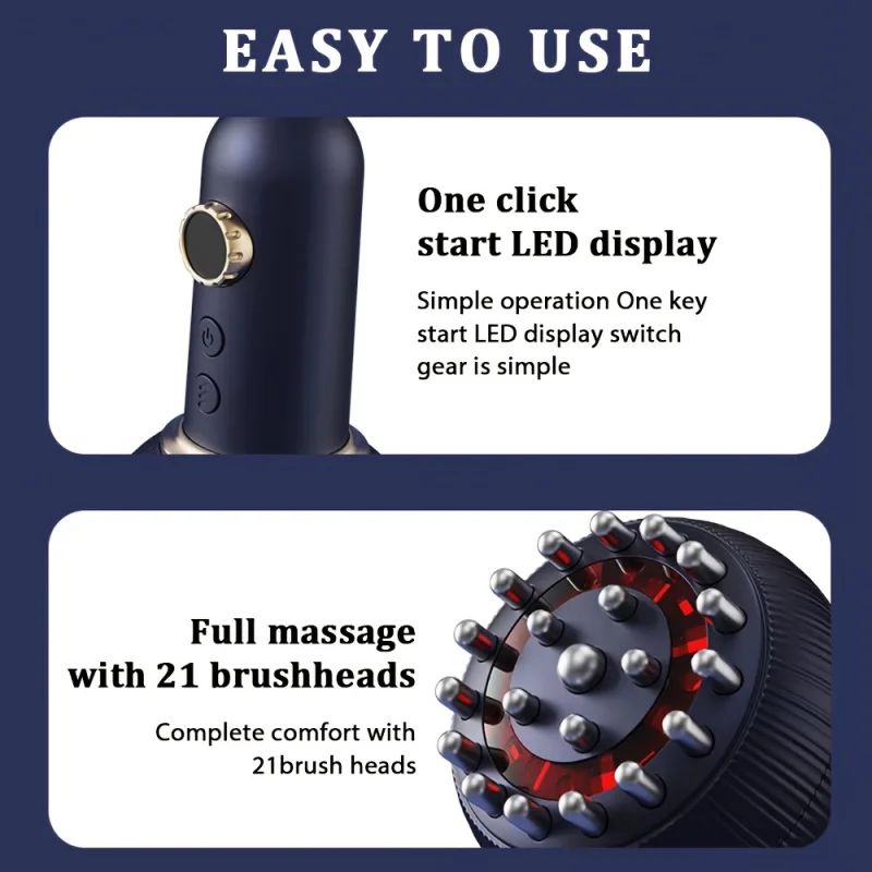 جهاز تدليك رقمي ذكي، جهاز كشط كهربائي، مدلك منزلي، عمر بطارية طويل، عالمي في جميع الأجزاء #4