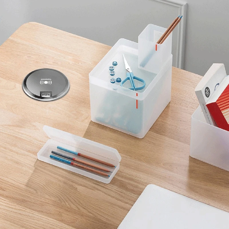 Wireless Charging Station Embedded Convenient Safe Desk Wireless Wireless Charging Pad Fast Wireless