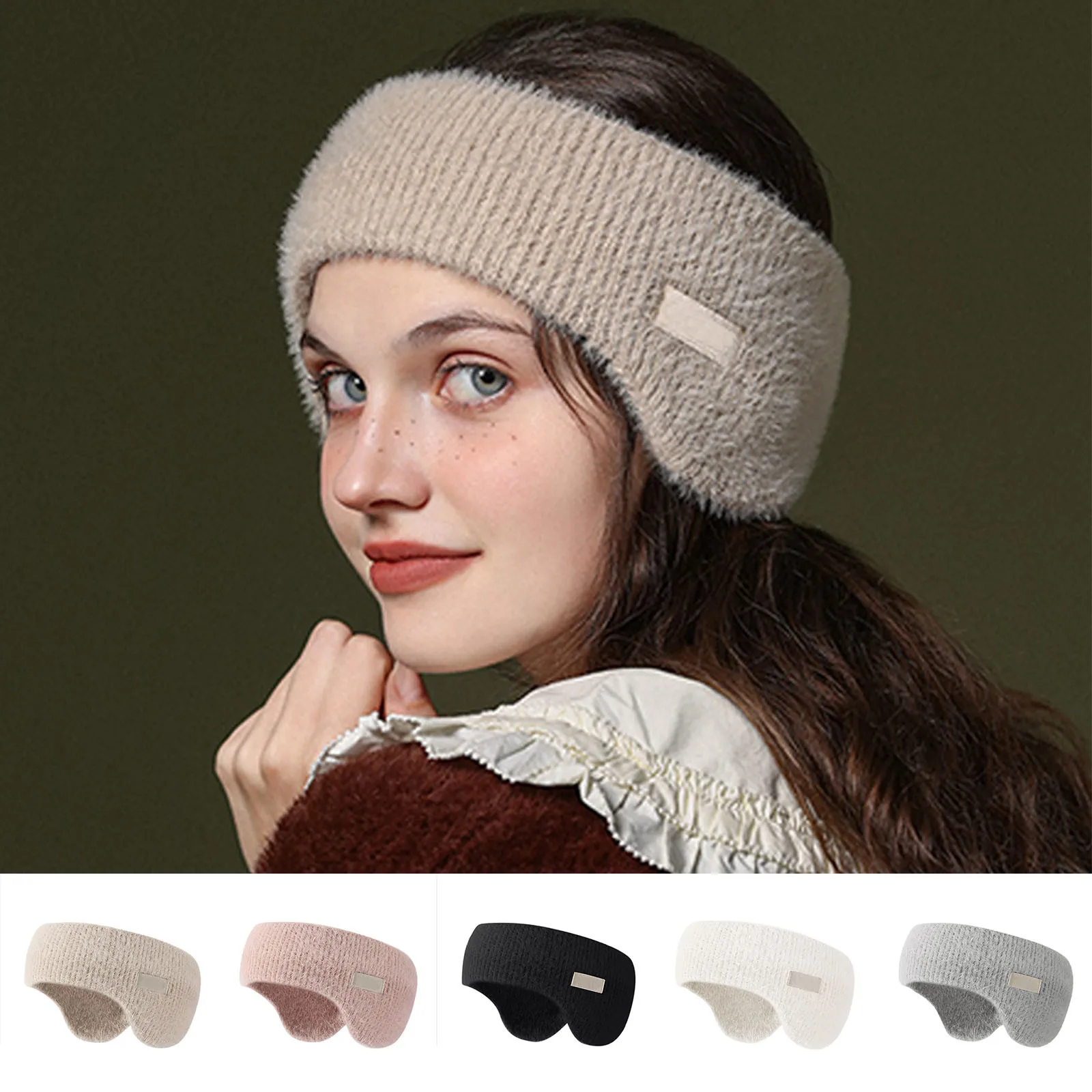 Winter Ear Warmer Earmuffs Headband Cute Hair Bands Outdoor Skiing Sport Thick Hairband For Women Men Headscarf Hair Accessories