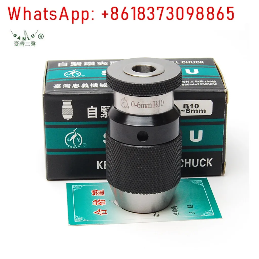 

Heavy duty precision self-tightening drill chuck 0-6B10 JT1 micro clamping three claws high hardness and durability