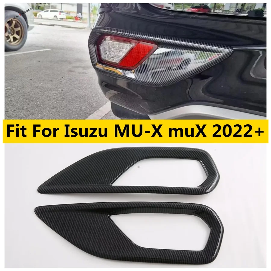

Rear Reflector Fog Lights Lamps Cover Sticker Decoration Trim Exterior Accessories Fit For Isuzu MU-X muX 2022 2023