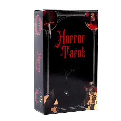 1Pcs 공포 타로 카드 포켓 인쇄 78 카드 데크 Woodsman 또는 개구리 운세 Fortune Telling Woodsman 봉인 된 보드 게임