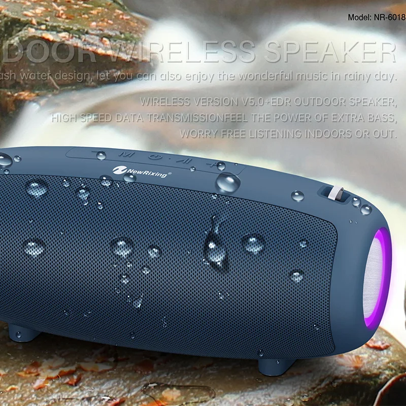 Высокая мощность caixa de som bluetooth большой мощный цветной сабвуфер беспроводной портативный mp3 плеер караоке домашняя система музыкальная шкатулка fm-радио