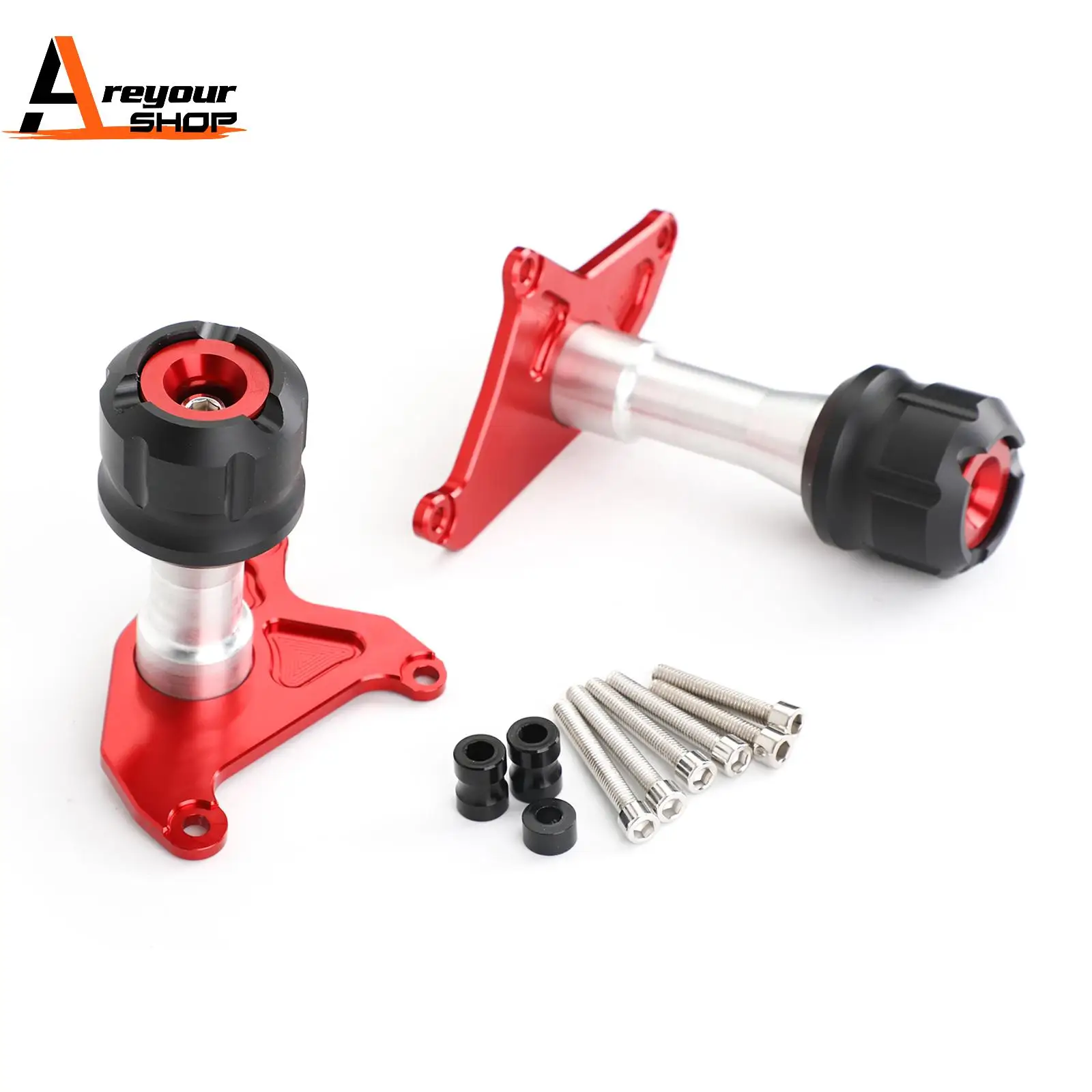 

Areyourshop с ЧПУ красная рамка слайдер противоударные накладки для Honda MSX125 SF Grom 125 2013-2020