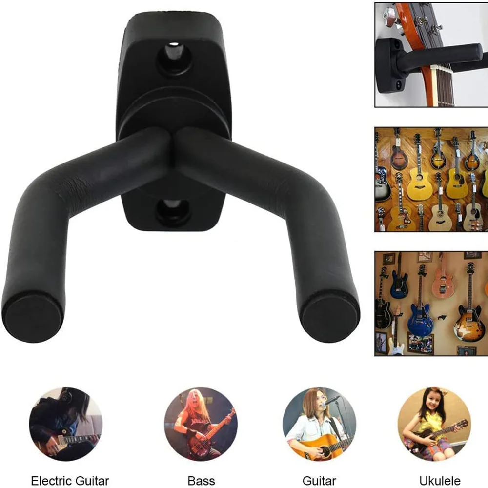 المعادن الغيتار شماعات هوك جدار جبل حامل حامل حامل عدم الانزلاق حامل للجيتار القيثارة الكمان باس الغيتار أداة الملحقات