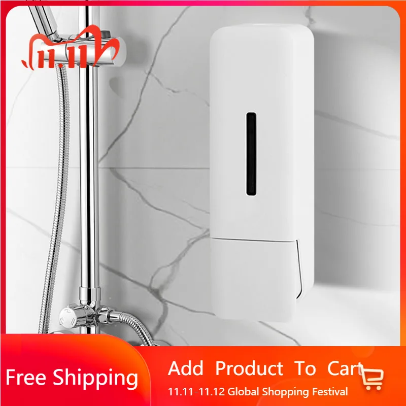 

Дозатор для шампуня для кухонного мыла, настенный маленький прозрачный дозатор для шампуня для мыла с губкой, установленный на Distribu Savon Liquide, предметы для ванной комнаты