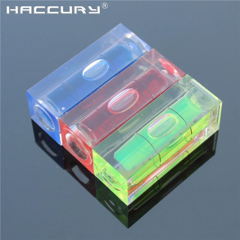 Red Color 15*15*40mm Square column Level Photo Frame accessories Cube Bubble Level