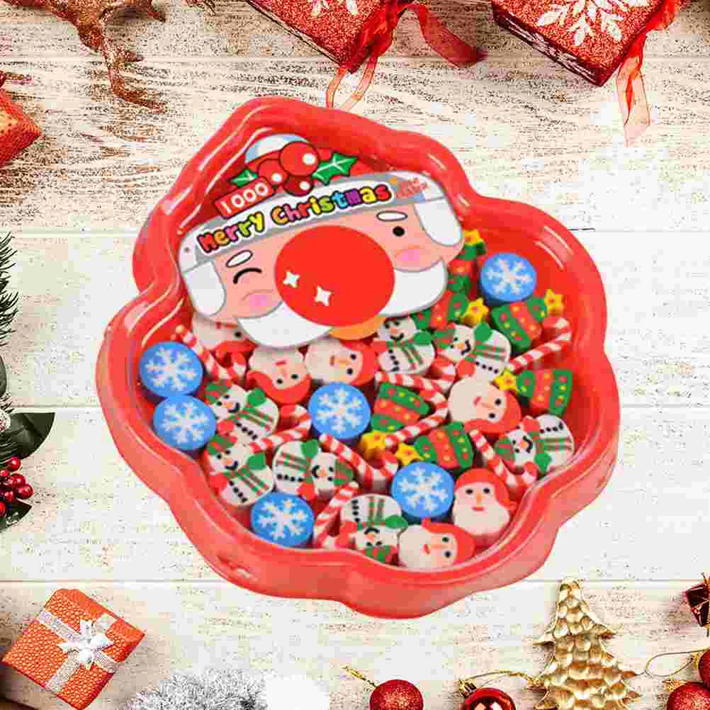 

Creative Christmas Eraser Lovely Christmas Santa Claus Shape Erasers Kids Gifts School Supply pencil erasers