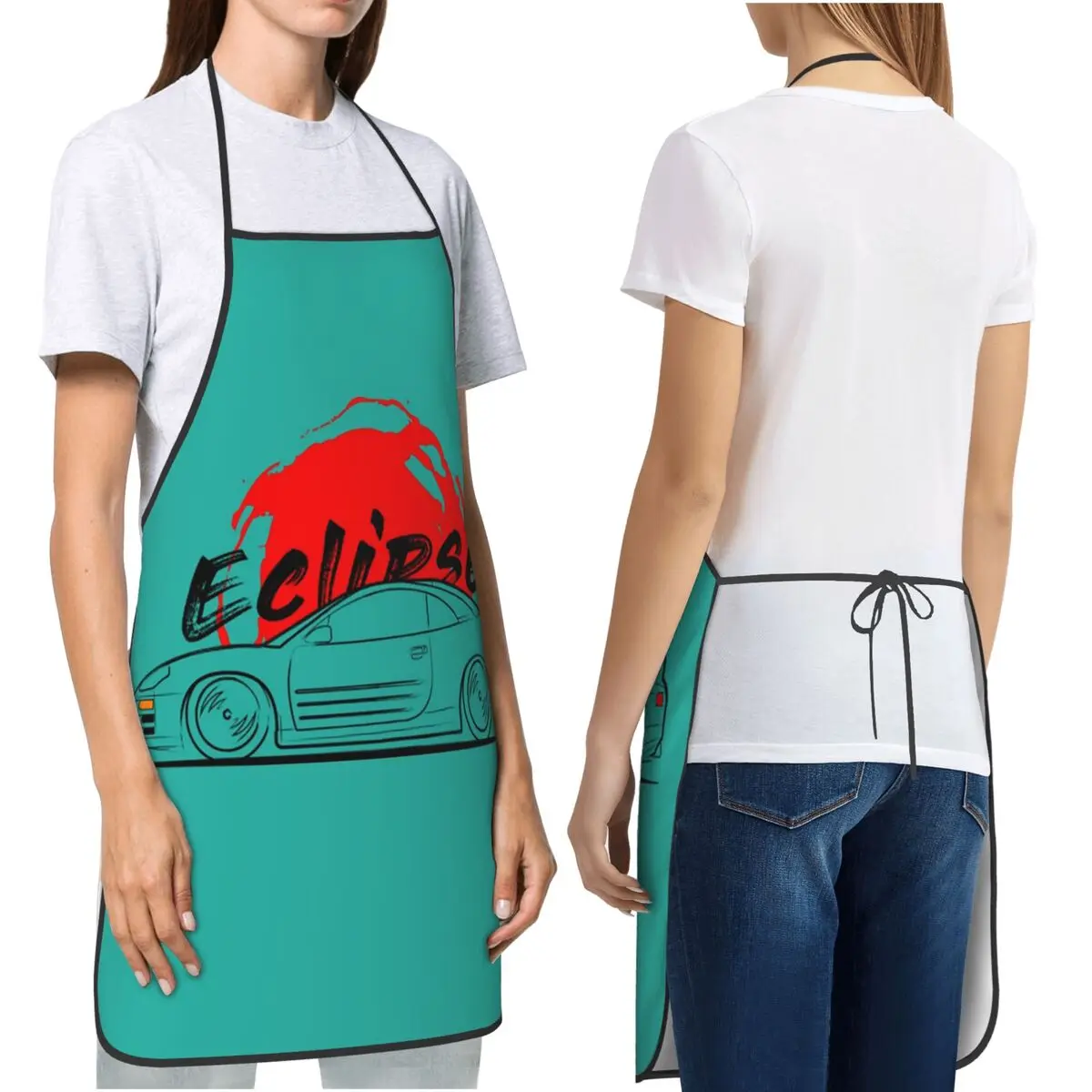 Eclipse 3 3G ECLIPSE Delantal Chef Cocina Tablier Sin Mangas Babero Limpieza de Cocina Delantal para Mujeres Hombres Jardinería