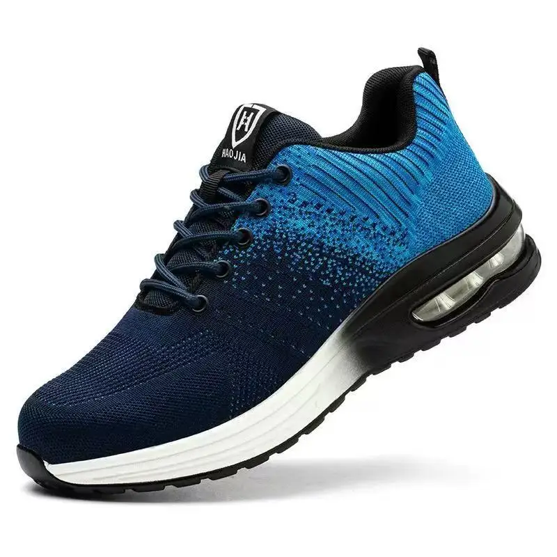 Men's Safety Shoes Anti-Shatter Anti-Stab Perforating Breathable with Insulating Air Cushion Lightweight Protection