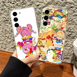 Cute Rainbow Brite Phone Case Silicone Case For Samsung S30,S23,S21,S22,S20 Ultra,S20 FE lite,S10,S9,S8 PIus Cover Clear