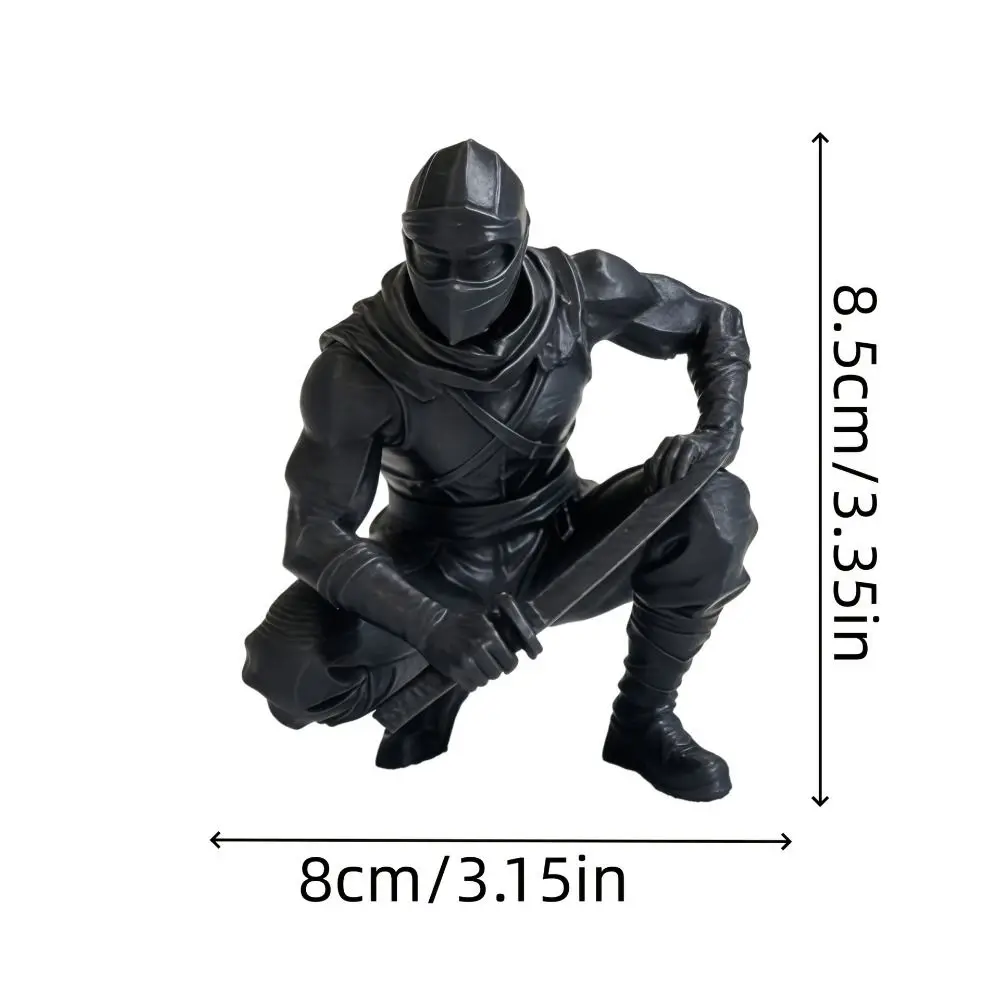Funny Ninja Warrior Ornament Decorations Multi-functional 3D Printing Warrior Ornaments Creative Ninja Model Office