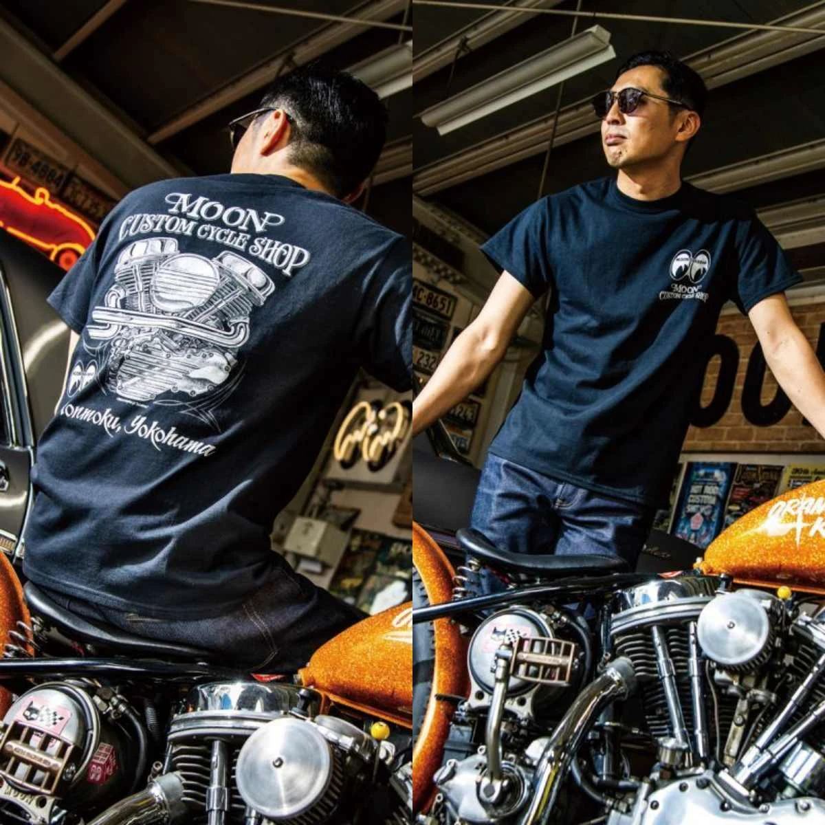 Sprightly Fairy Moon Modified Car Motorcycle Brands T-shirt Cotton Graphic Tee Men Women Summer Streetwear