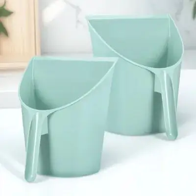 

2Pcs Creative Garbage Shovel Premium Plastic Dust Pan Easy Grip Comfortable Use for Kitchen Bar Party Mini Cleaning Shovel