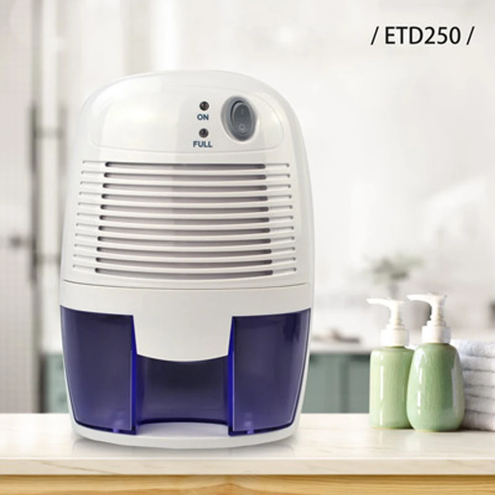 Mini Dehumidifier Household Mute Dehumidifier Wardrobe Dry Machine Silent Basement Dryer with 500ml Tank