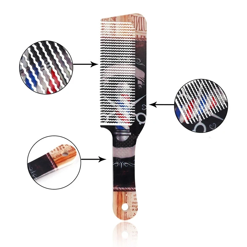 1Pc männer Haar Schneiden Kamm Anti-slip Anti-statische Friseur Trimmen Haar Kamm Barber Shop Pro friseur Haarbürste Y0724 – Detail 19