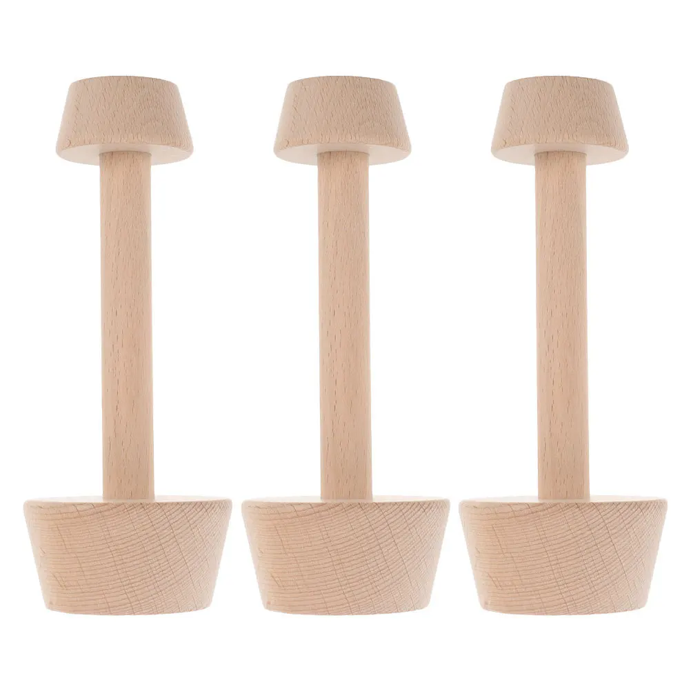 

3Pcs Double Sided Wooden Tart Press Natural Dough Tamper for Pie Mold Egg Tarts Mini Desserts Baking Tool Set Tart Pie Mold