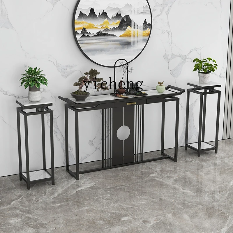 TQH6.4  wall entrance table marble living room entrance entrance table  end view table