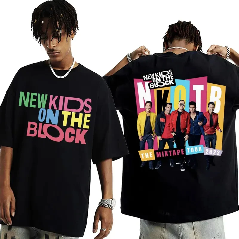 

Футболка NKOTB Magic Summer Tour 2024, новые детские футболки на блоке для мужчин и женщин, модная Ретро футболка в стиле хип-хоп большого размера, уличная одежда