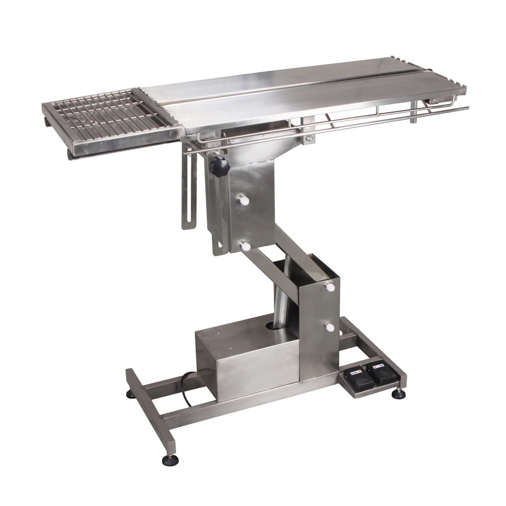 Re-usable Stainless Steel V-Top Electric Pet Operating Table SUS304 Veterinary Instrument Equipment For Veterinary Instrument