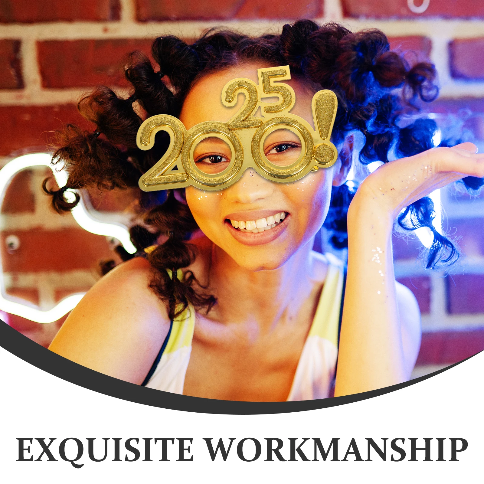 

LED Funny Glasses New Year Party Eyewear Clothing Creative Man Number Eyeglasses