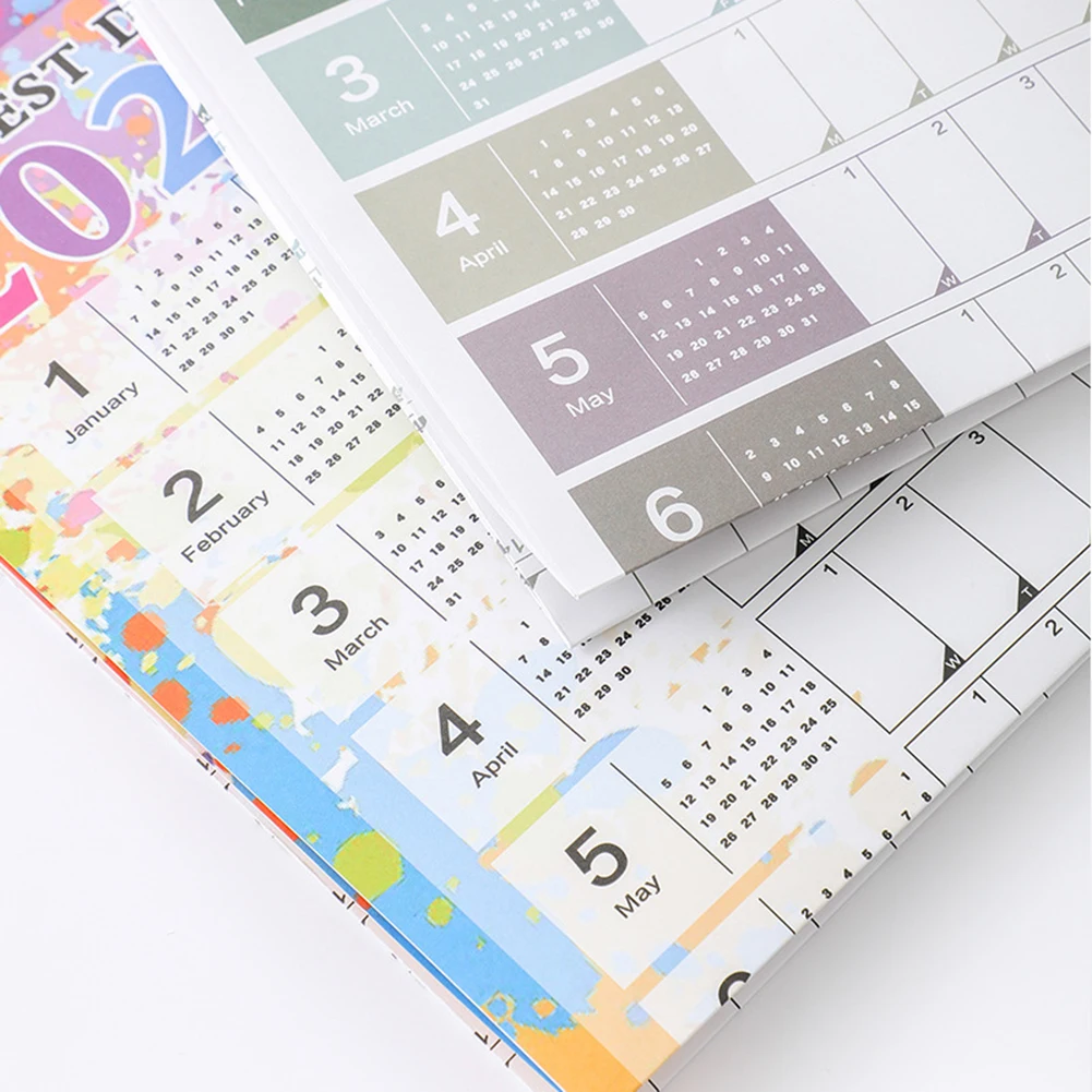 2024 쓰기 가능한 잉크 누출 방지 벽 달력 플래너, 가족 친구를 위한 선물