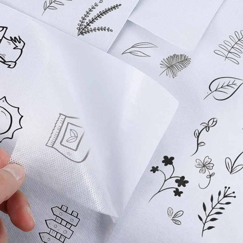 Hot TTKK Stick & Stitch Embroidery Paper For Embroidery Dissolvable Embroidery Transfer For Transferring Embroidery Patterns