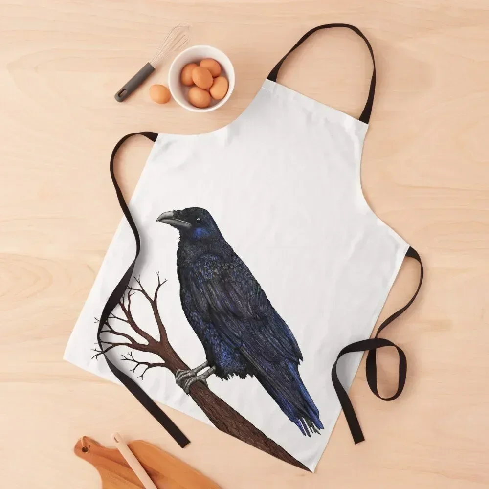 

Raven Apron Waterproof women Women Kitchen Kitchen Kawaii Accessories work ladies Apron