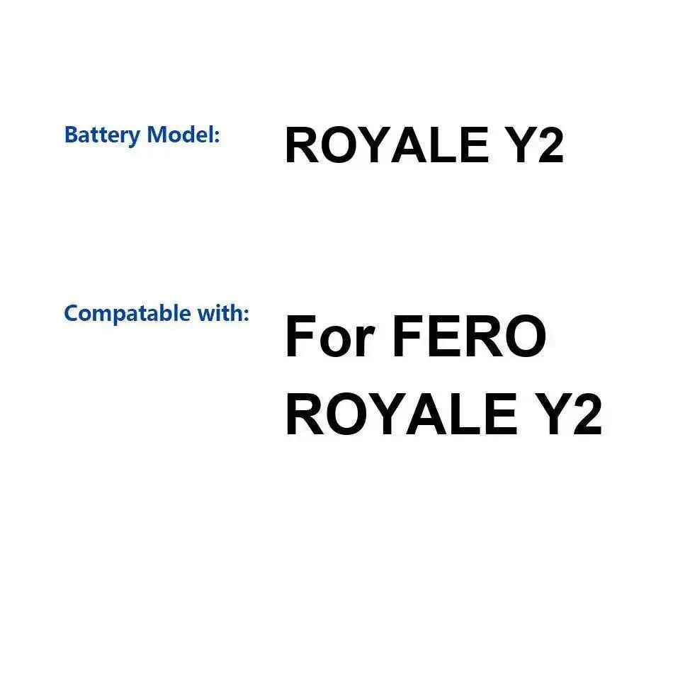 

High Compatibility Long-Lasting Mobile Phone Battery 3900Mah For Fero Royale Y2