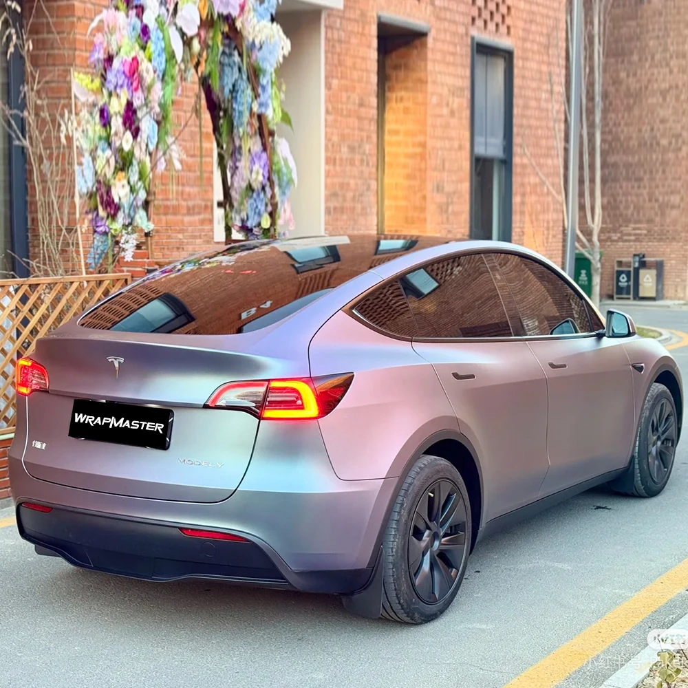 

Фиолетово-серый металлик, матовая, устойчивая к царапинам виниловая пленка - самоклеящиеся наклейки для автомобилей, велосипедов, ноутбуков