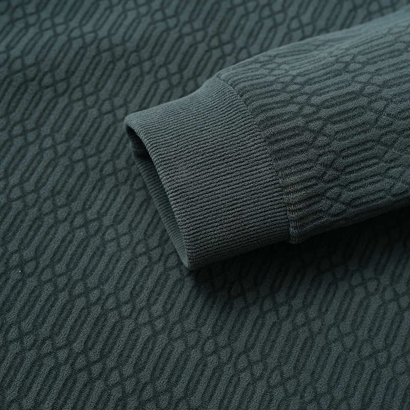 Man Luxury Long Sleeves Knitwear Double-Sided Fleece Round Neck Letter Print Autumn New Soft WarmHot Comfortable Minimalist Tops