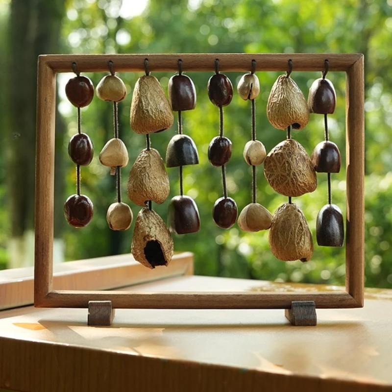 الجوز قذيفة الرياح الدقات التأمل الصوت شفاء الرياح الدقات اليقظة اليوغا أجراس الاسترخاء الروحي الآلات الموسيقية #1