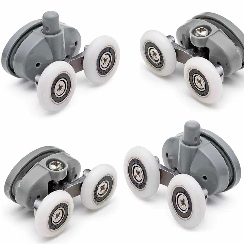 Bathroom Shower Door Roller Runner Wheels Sliders 19/23/25/27mm Dia Shower Rooms Cabins Door Pulley Hardware Accessories