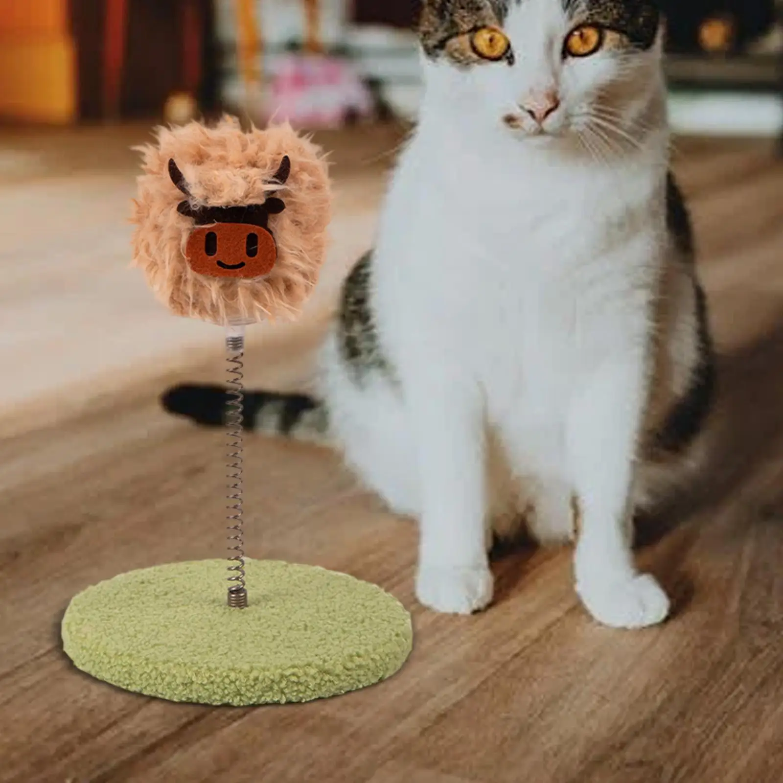 Mainan Kucing Kitten Treat Toy Enrichment Toy Dispenser Treat Lucu untuk Dalam Ruangan Luar Ruangan