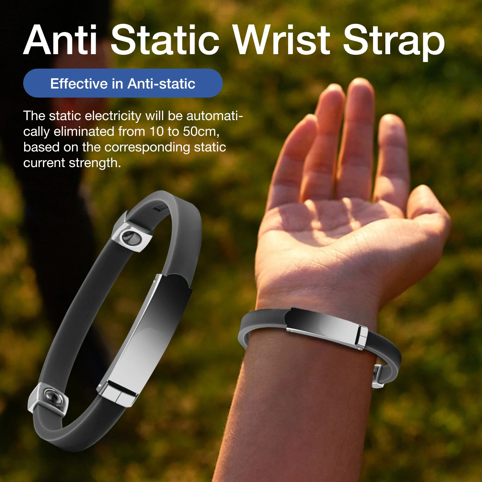 New Anti Static Wrist Strap Band Cordless Adjustable Anti Static Band Static Eliminator To Remove The Body Static