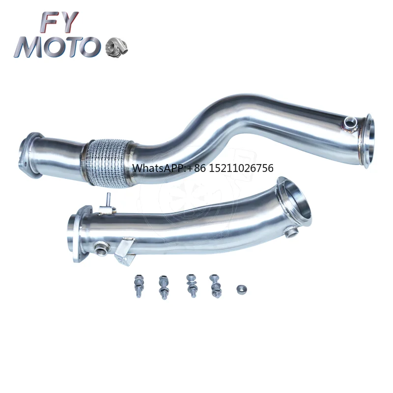 Exhaust downpipe for BMW M2 G87/M3 G80/M4 G82 3.0T S58 3.0T one-piece molding smooth flow