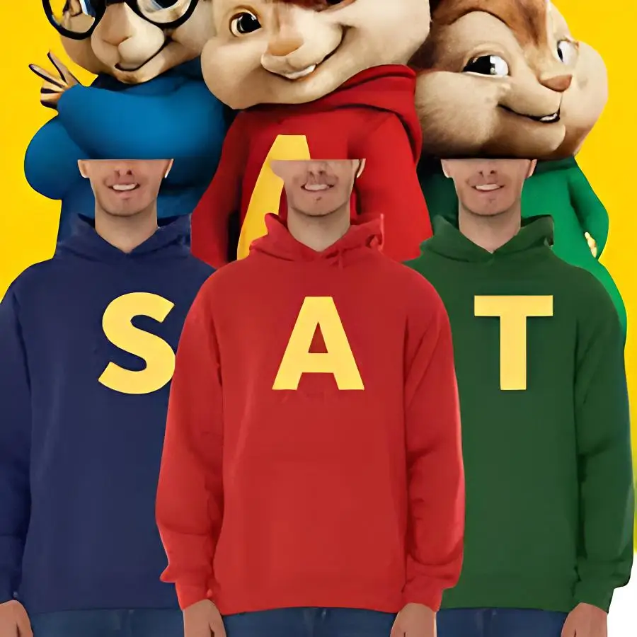 Men's Women's Alvin And The Chipmunks Hoodies With Pocket Fashion Long Sleeve Sweatshirts
