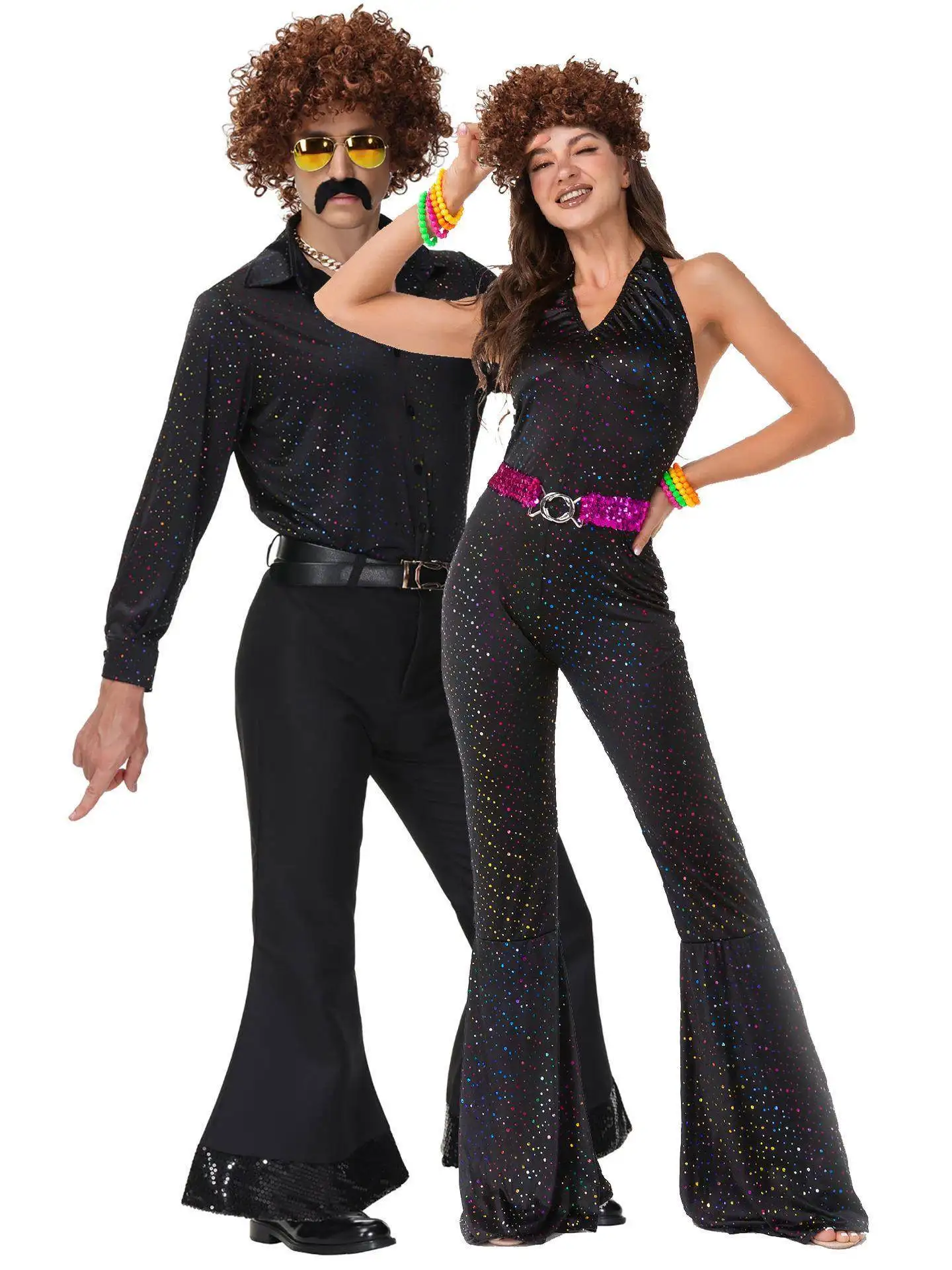 

loween Par Costume Couple Matching Traditional Chinese Clothing Stage Performance Wear Summer 2023 No Brand Registered