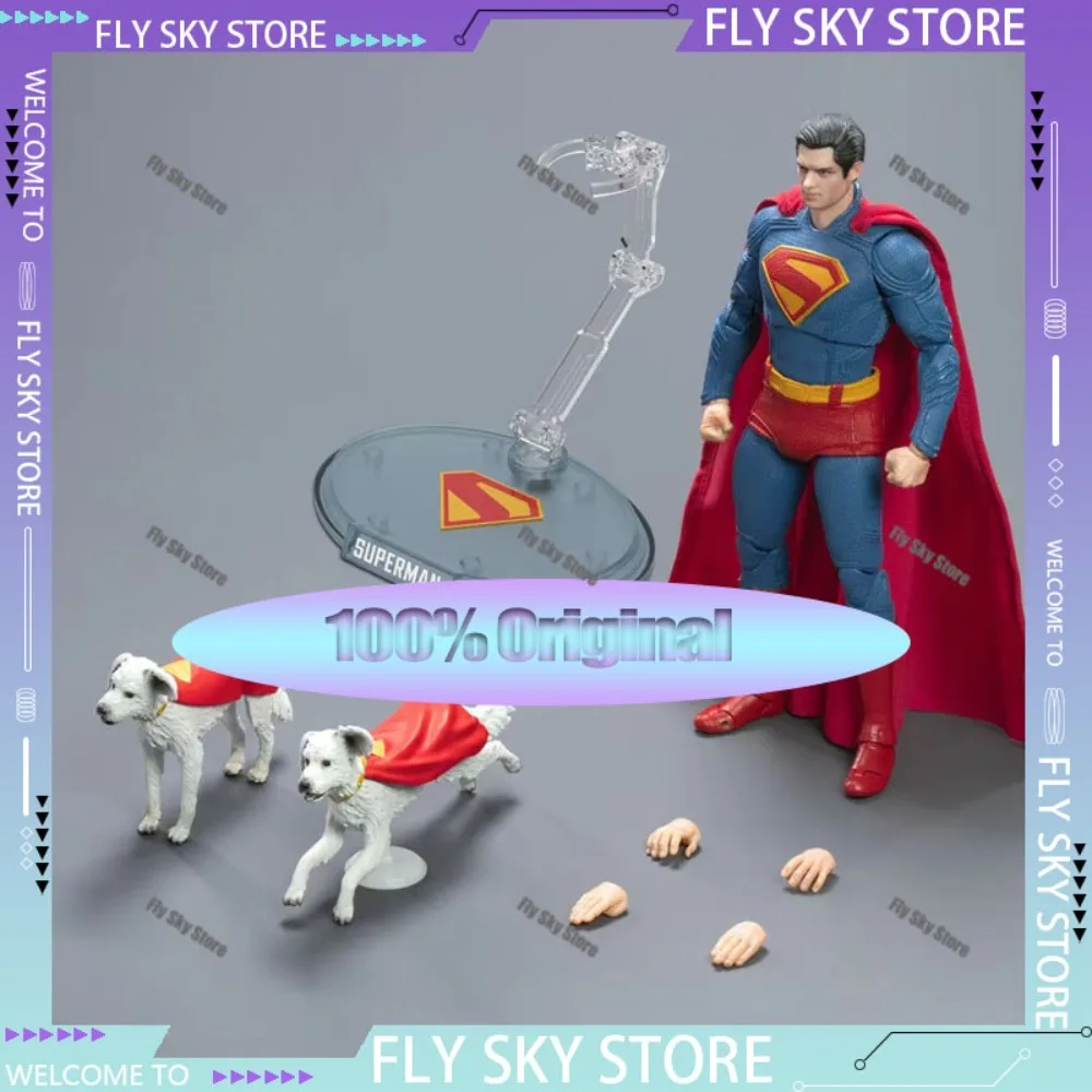 

Fondjoy Superman Action Figure David Corenswet Super Man Anime Figure 1/9 Action Figures Statue Super Man and Dog Model Toy Gift