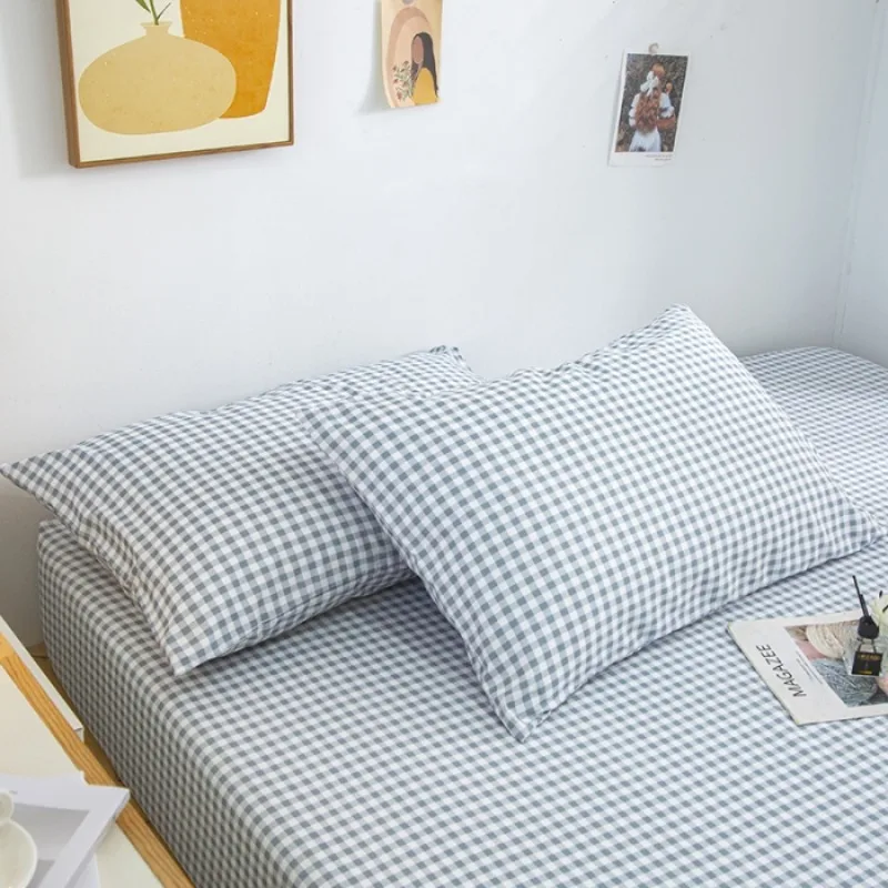 1 قطعة بلون منقوشة غير مطبوعة الرياح لينة تنفس سميكة فراش 120x200 150x200 180x200