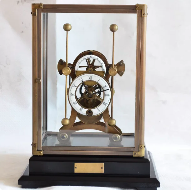 Retro Table Clock Vintage Pendulum Desk Clock for Bedroom Living Room Decor