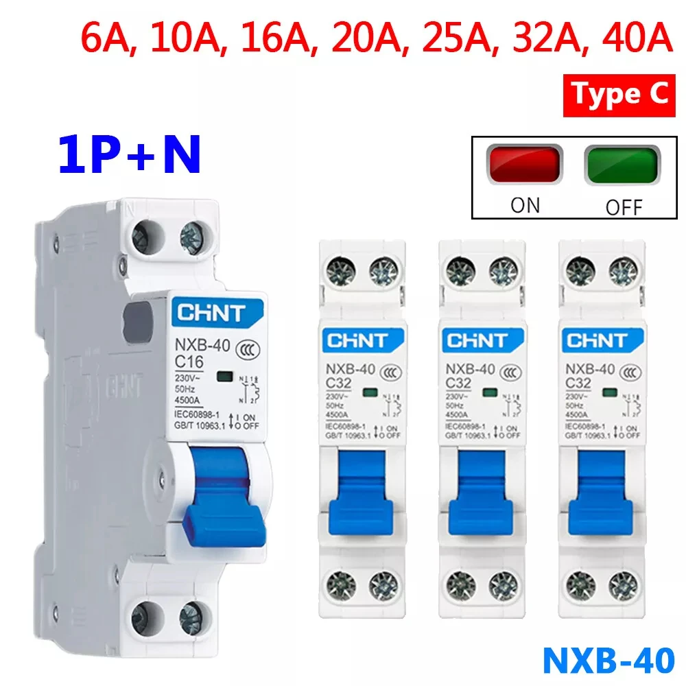 

1Pcs Zhengtai NXB-40 Small Leakage Circuit Breaker Air Switch Leakage Protection Switch 10A 16A 20A 25A 32A 40A