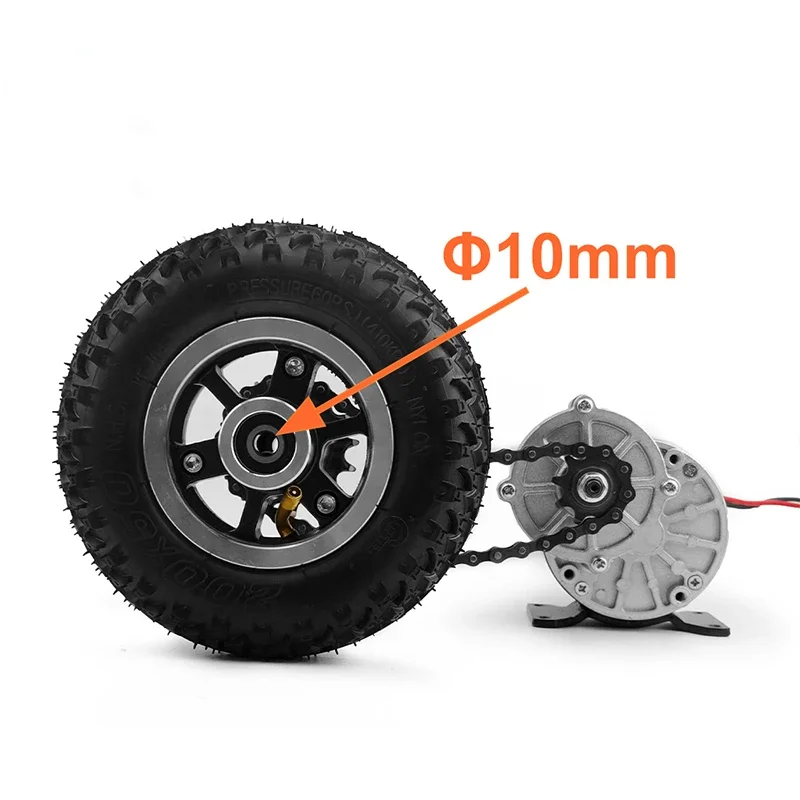 DIY Dual Drive 8 Inch Wheel 24V 250W Electric Mobile Cargo Tricycle Flatbed Hand Carts Motor Kit