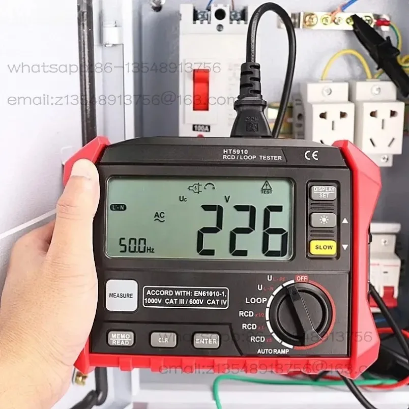 New HT5910 Digital Leakage Switch Loop Resistance Tester In Stock