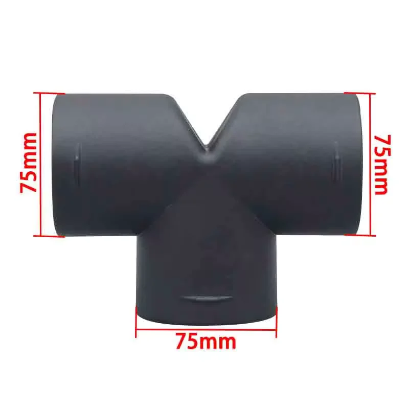 42mm/60mm/75mm Air Vent Ducting T Y L Piece Elbow Pipe Outlet Exhaust Joiner Connector For Diesel Parking Heater image 3