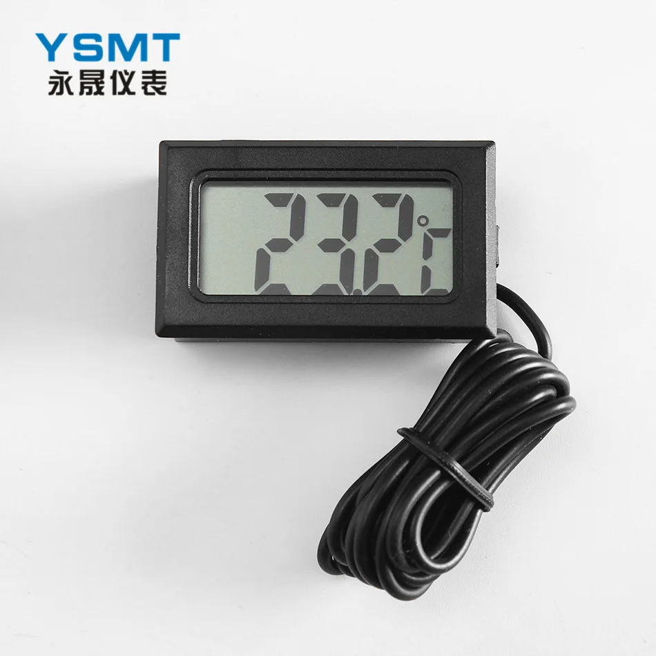

50PCS Mini Embedded Electronic Digital Fahrenheit Thermometer Fish Tank Refrigerator Water Temperature Gauge Waterproof Tpm10