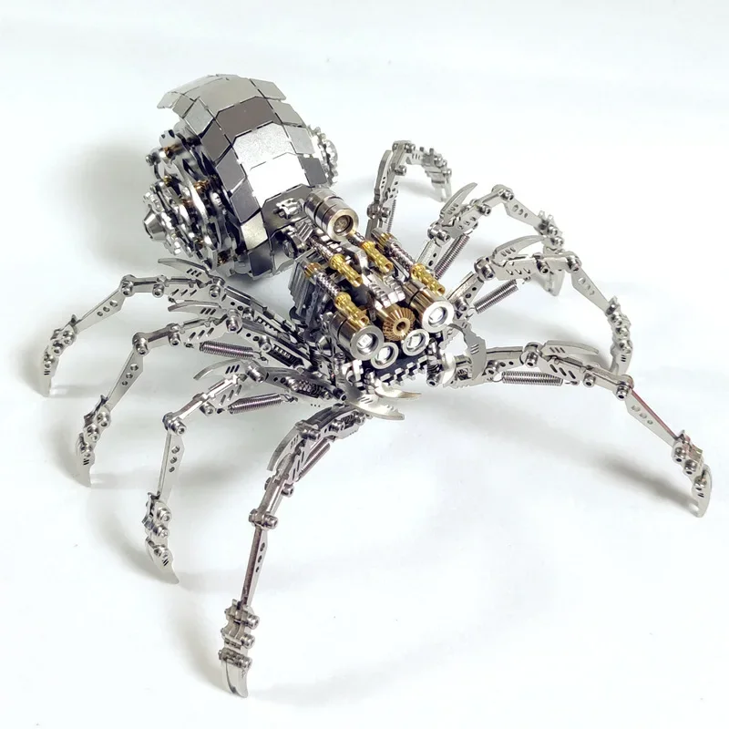 Quebra-cabeça 3D Animal Rei Aranha Modelo Metal Escorpião Jigsaw DIY Montar Brinquedos Kits de Montagem Mecânica