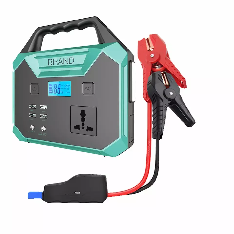 220V 110V 100Watt AC Power Station 2000Amp Car Battery Jump Starter