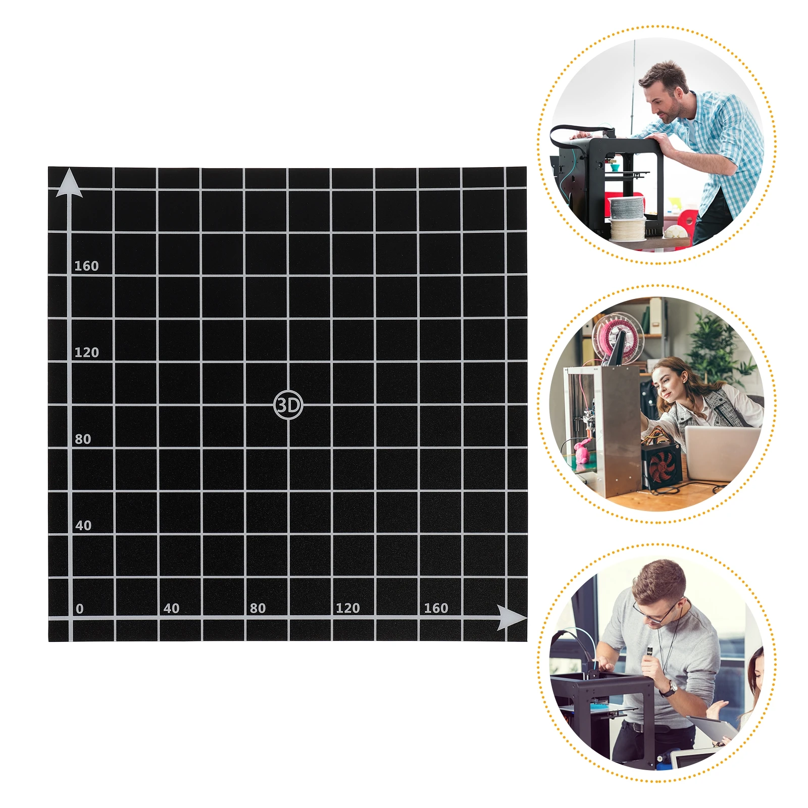 

Printer Stickers Hot Bed Adhesive Build Sheet Platform Frosted Heated Bed Sticker Printing Accessory Reusable