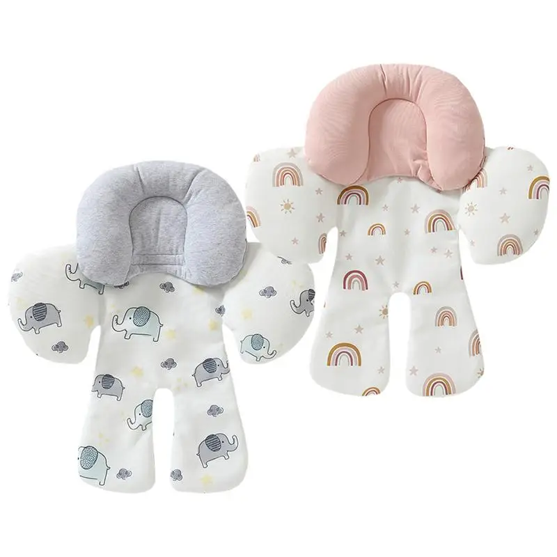 Car Seat Head Support Baby Car Seat Insert Cushion Machine Washable Child Safety Accessories For Stroller Comfort Long Road
